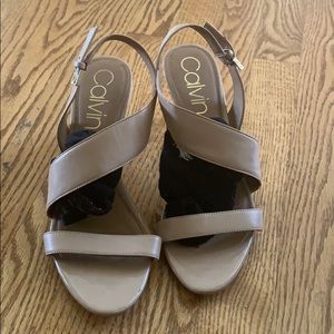 Calvin Klein Nude Heels